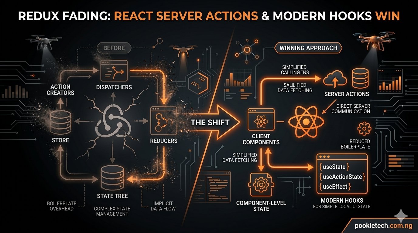 Redux Fading: React Server Actions & Modern Hooks Win